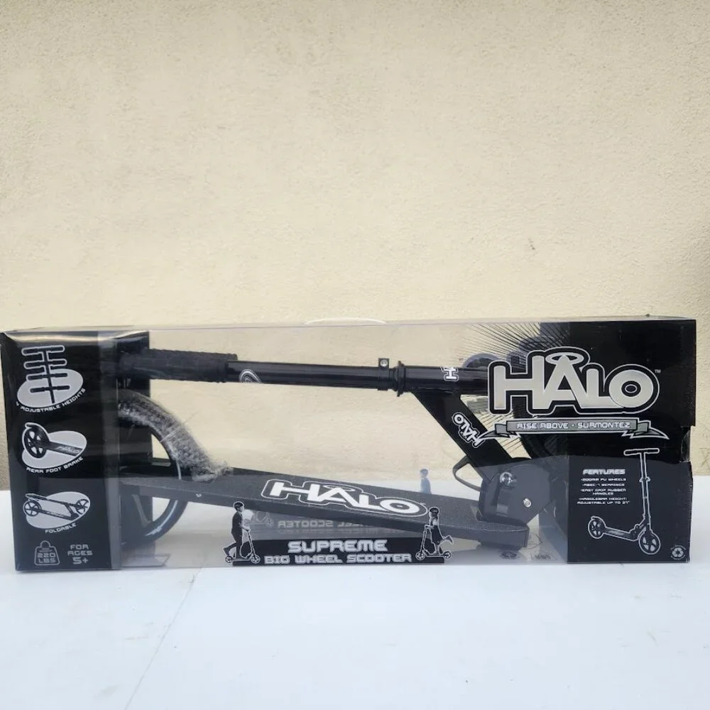 Brand New Halo Rise Above Scooter Supreme Big Wheel Scooter Makes a great Christ
